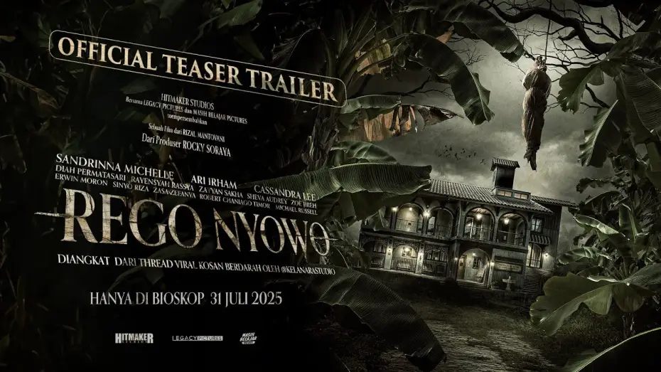 Video for the film Take Me to Hell — Teaser Trailer Rego Nyowo - Tayang di Bioskop 31 Juli 2025