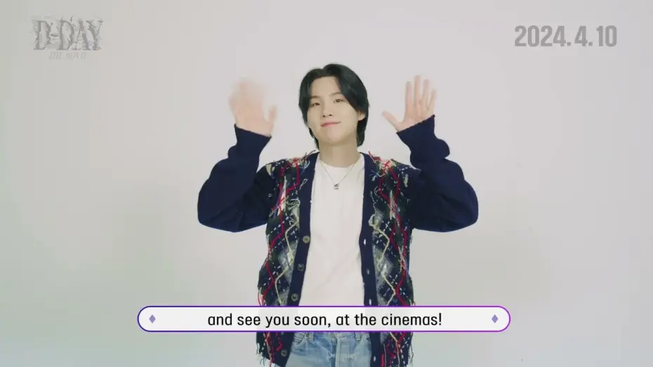 Video for the film SUGA | Agust D TOUR 'D-DAY' THE MOVIE — SUGA│Agust D TOUR 'D-DAY' THE MOVIE Ticket Announcement