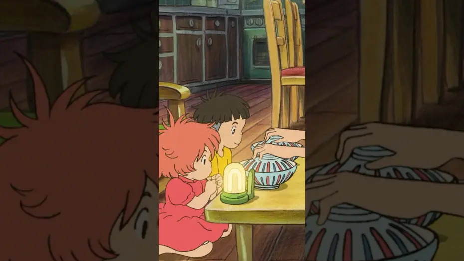 Video for the film Ponyo — Clip: Ponyo and Sosuke get a dinner surprise