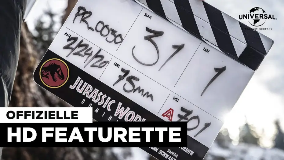 Video for the film Jurassic World Dominion — Featurette (OmU)