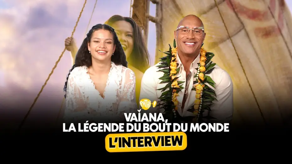 Video for the film Moana — L'INTERVIEW - VAIANA, LA LÉGENDE DU BOUT DU MONDE (Dwayne Johnson & Catherine Laga'aia )