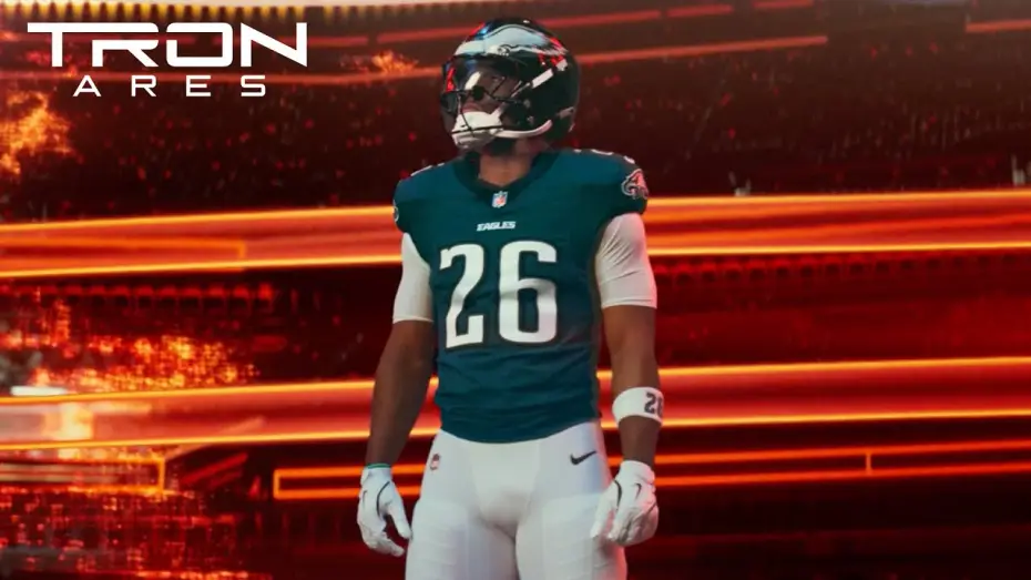 Video for the film TRON: Ares — Saquon Has Entered the Grid