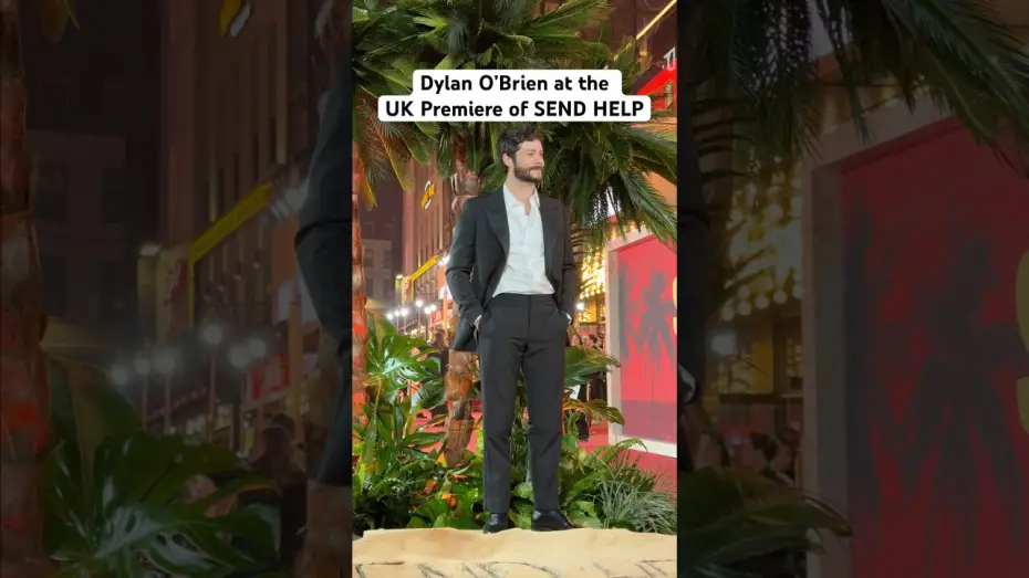 Video for the film Send Help — Dylan O’Brien brings boss energy to the red carpet in London for the UK Premiere of SEND HELP