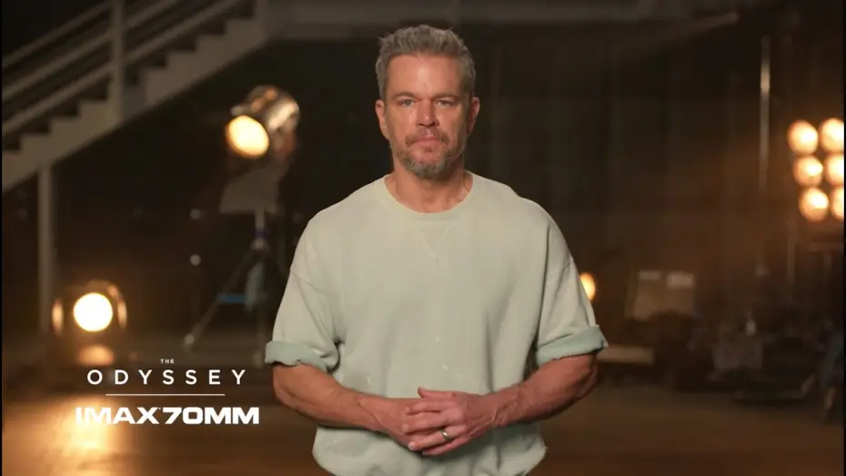 Video for the film The Odyssey — Matt Damon on IMAX 70MM