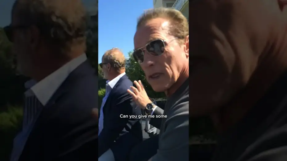 Video for the film The Running Man — Arnie with the tank riding advice for Glen