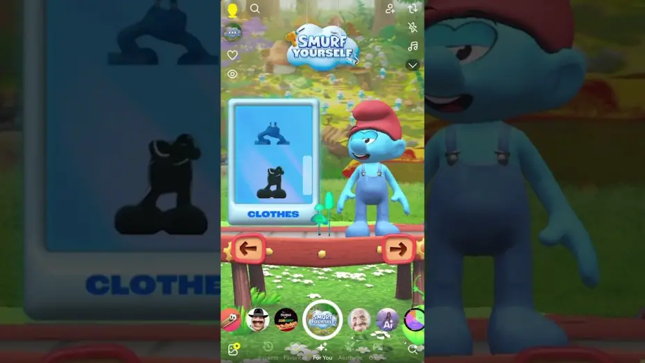 Video for the film The Smurfs Musical — Smurf Yourself Snapchat Lens