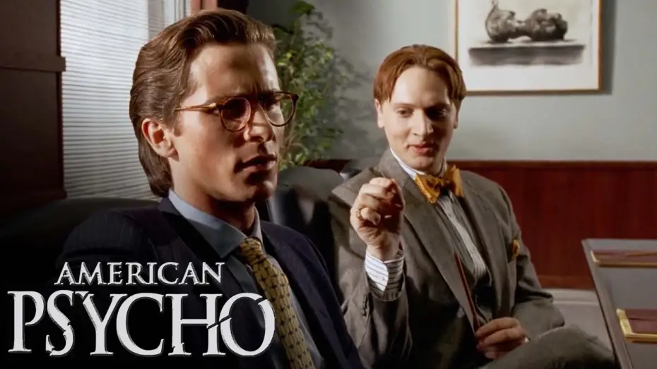 Video for the film American Psycho — 'Comparing Business Cards' Scene