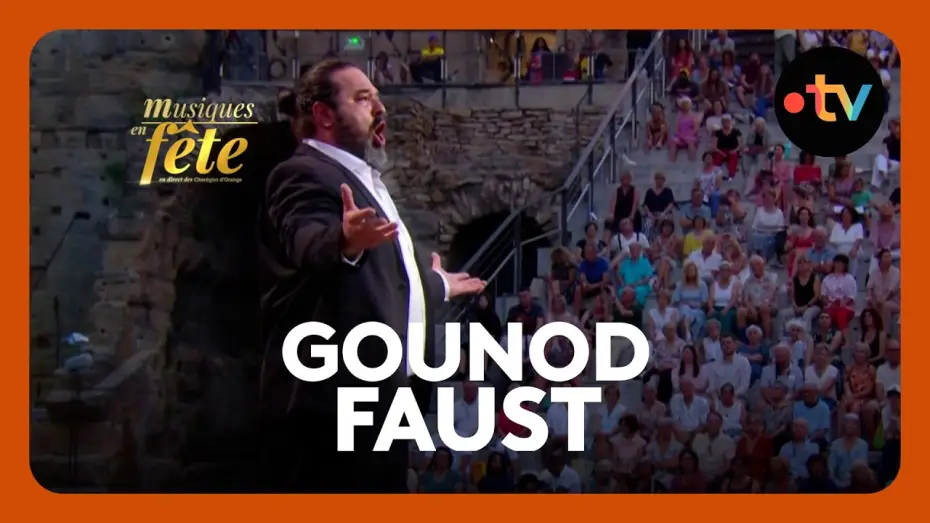 Video for the film Musiques en fête des Chorégies d'Orange — Gounod - Faust, "Le veau d'or" avec Nika Guliashvili et le Chœur de Parme