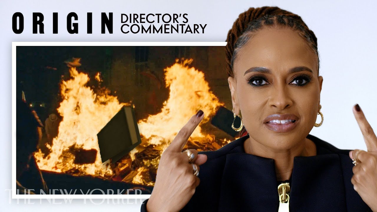 Video for the film Origin — How Ava DuVernay Recreated A Historic Book Burning Scene In “Origin” | The New Yorker
