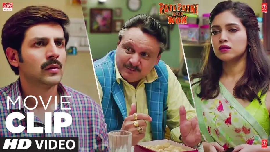 Video for the film Pati Patni Aur Woh — Kya Sense Of Humour Hai | Comedy Scene | Kartik Aaryan | Bhumi Pednekar | Pati Patni Aur Woh