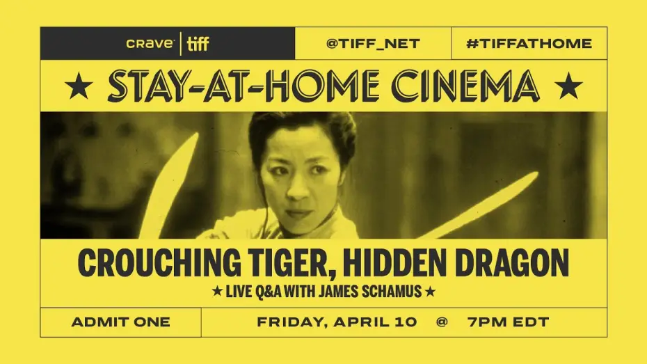 Video for the film Crouching Tiger, Hidden Dragon — Q&A with James Schamus | TIFF Stay-at-Home Cinema | TIFF 2020