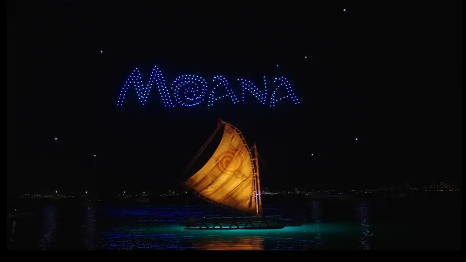 Video for the film Moana — Drone Show