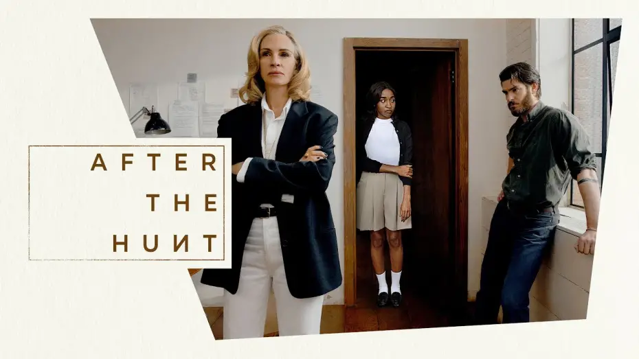 Video for the film After the Hunt — Scene at the Academy (with Julia Roberts, Andrew Garfield, Luca Guadagnino, & More)