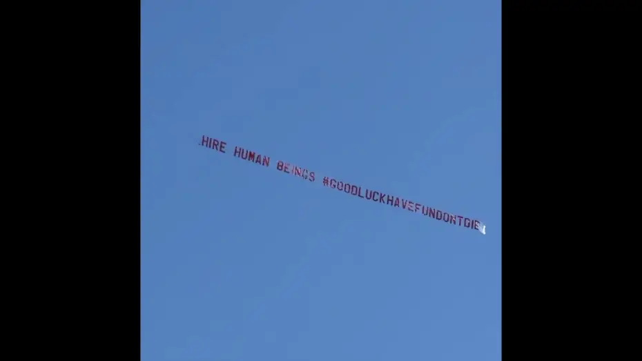 Video for the film Good Luck, Have Fun, Don't Die — 'Hire Human Beings' Flight Over Silicon Valley