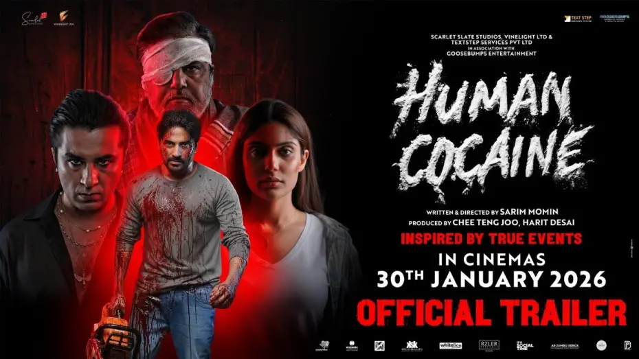 Video for the film Human Cocaine — Human Cocaine Trailer | Sarim Momin | Pushkar Jog | Ishita Raj | Siddhanth Kapoor | Zakir Hussain