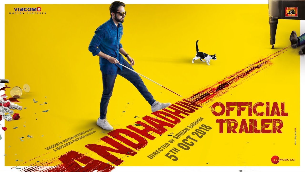 Video for the film Andhadhun — AndhaDhun | Official Trailer | Tabu | Ayushmann Khurrana | Radhika Apte | 5th October