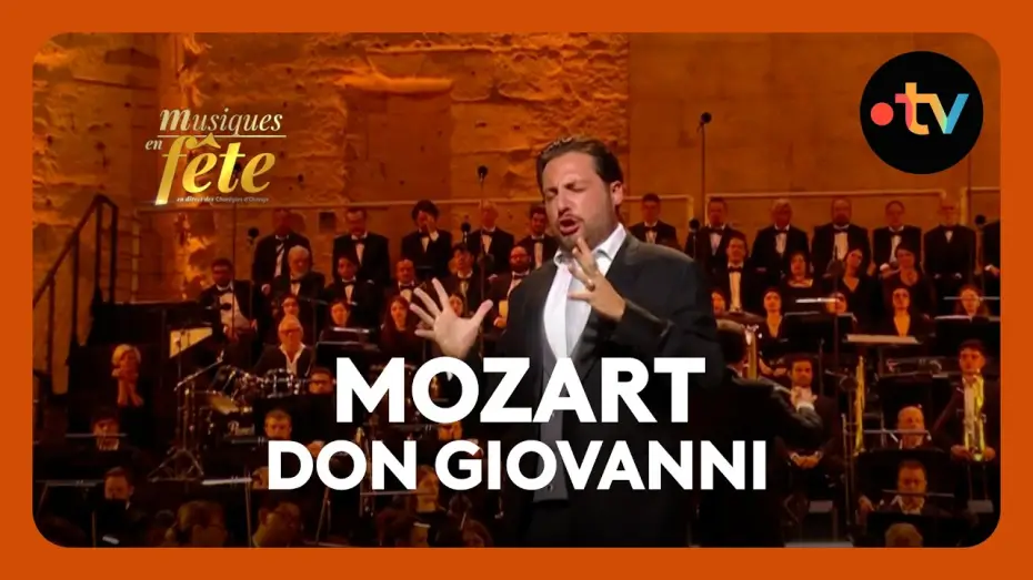 Video for the film Musiques en fête des Chorégies d'Orange — Mozart - Don Giovanni, "Finch'ahn dal vino" avec Florian Sempey