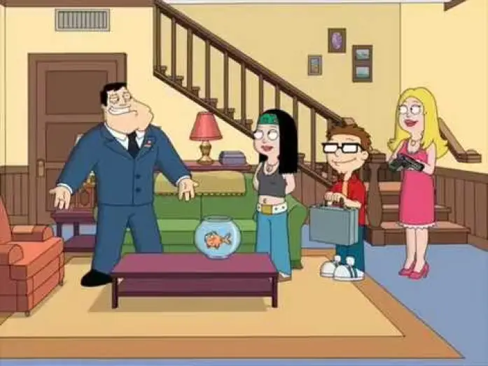 Видео к сериалу American Dad! — American Dad opening scene