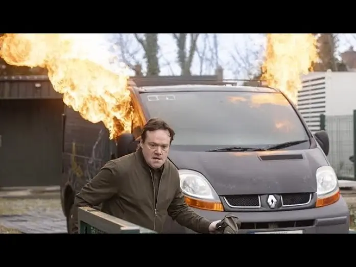 Video for the series Fair City — Fair City- Tyler sets fire to Damons van
