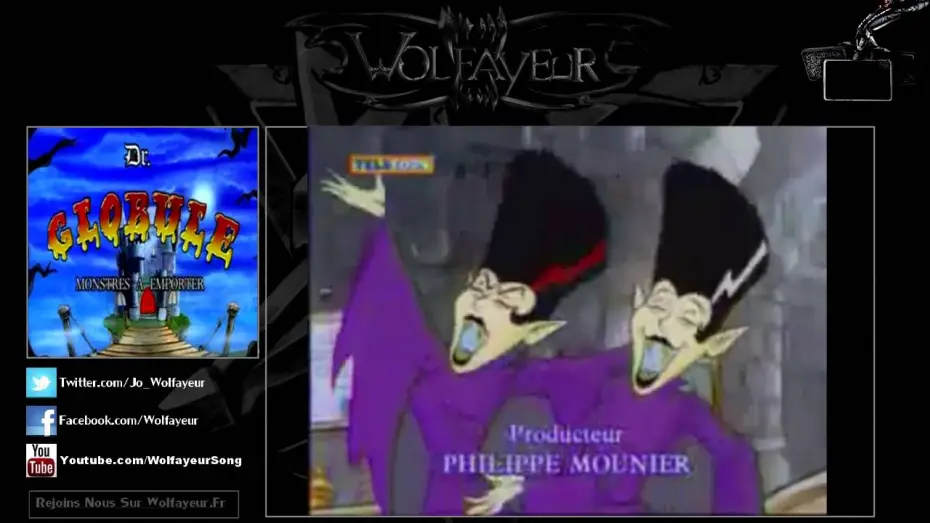 Video for the series Dr. Zitbag's Transylvania Pet Shop — Générique - Docteur Globule