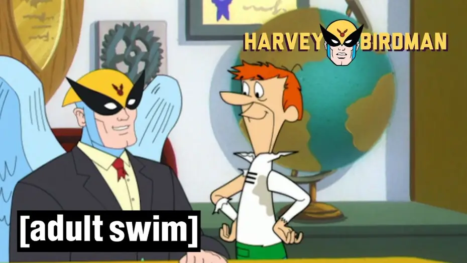 Video for the series Harvey Birdman, Attorney at Law — Harvey Meets the Jetsons | Harvey Birdman, Attorney at Law | Adult Swim