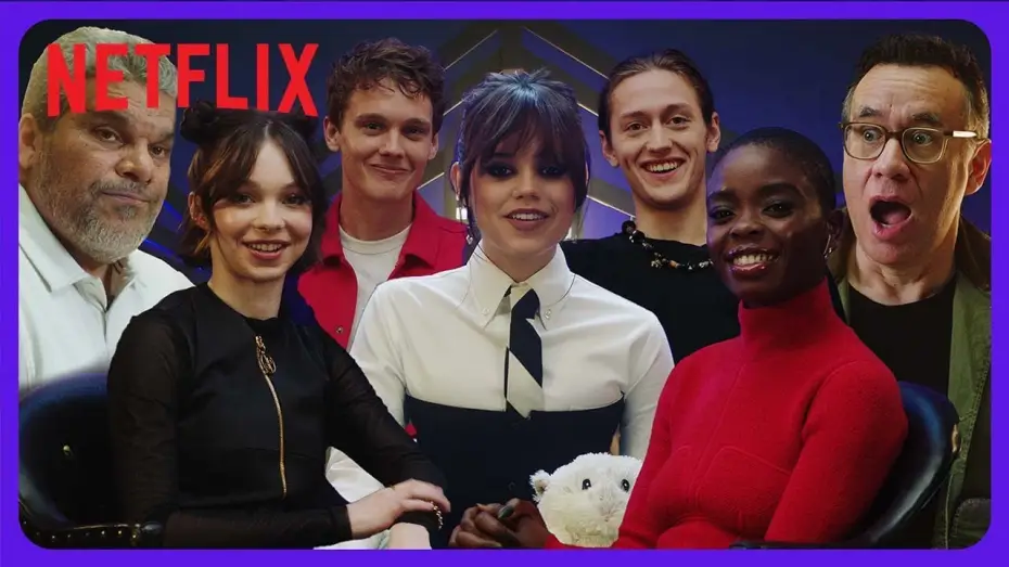 Video for the series Wednesday — The Cast of Wednesday Describes The Show In 15 Seconds