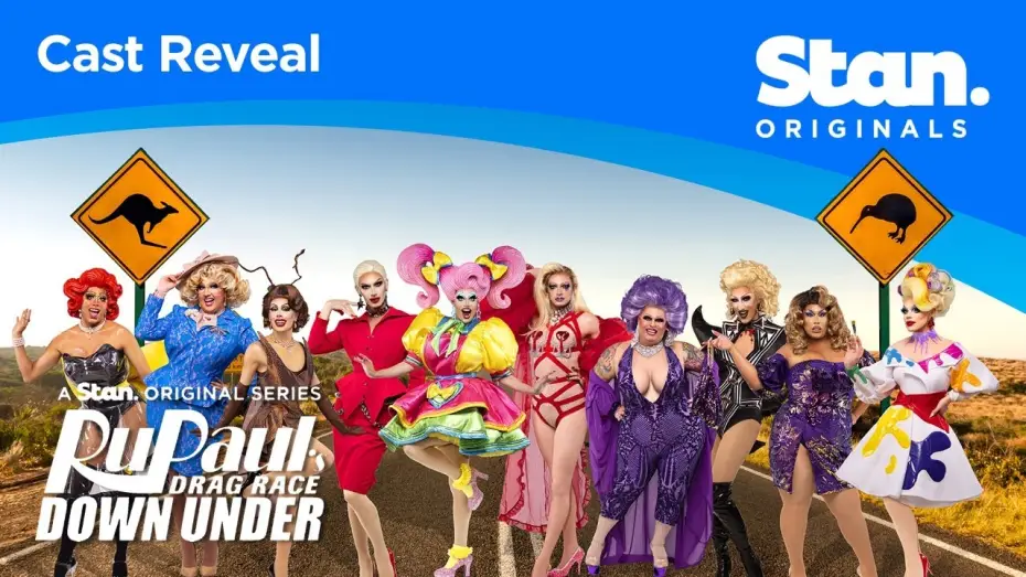 Video for the series Drag Race Down Under — RuPaul's Drag Race Down Under | CAST REVEAL | A Stan Original Series.