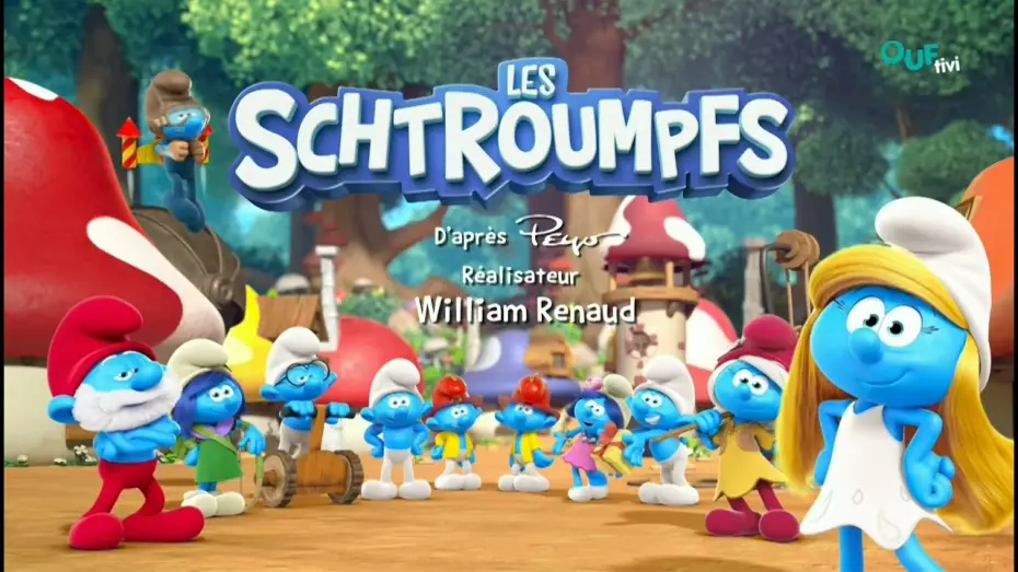 Video for the series The Smurfs — The Smurfs (Les Schtroumpf) - Intro (FRENCH, LA TROIS/OUFtivi)