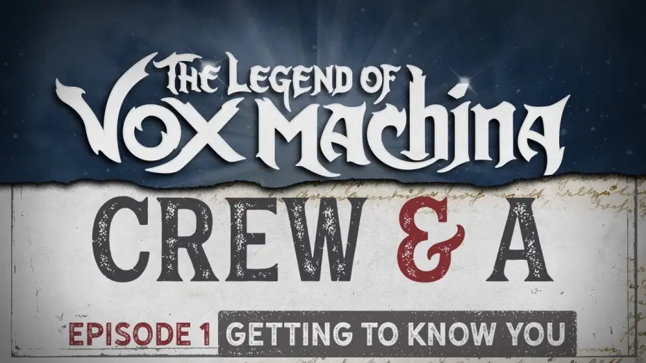 Видео к сериалу The Legend of Vox Machina — Crew & A Episode 1: Getting to Know You
