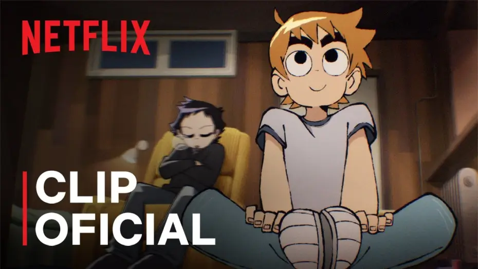 Video for the series Scott Pilgrim Takes Off — Clip oficial [VOSE]