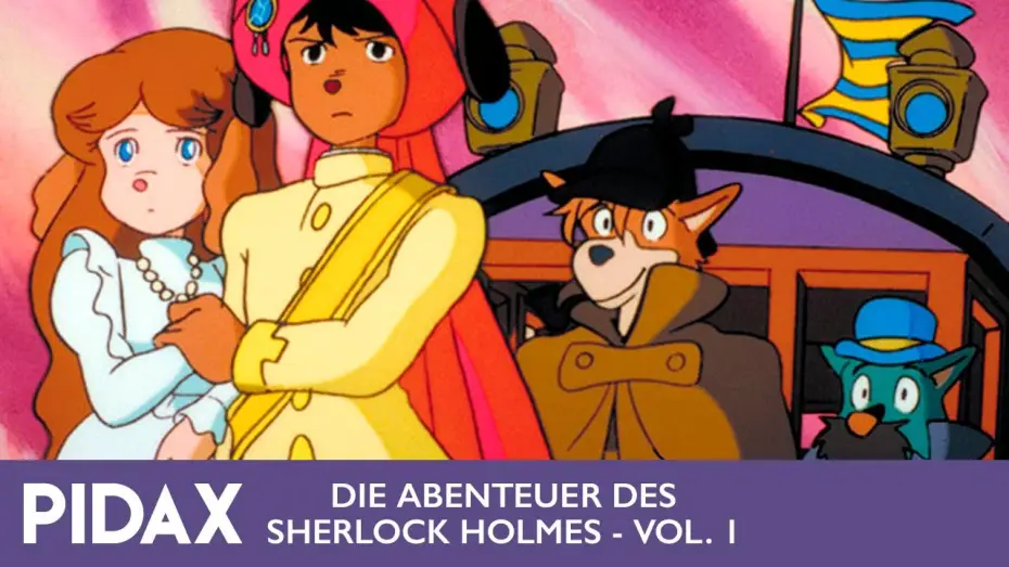 Video for the series Sherlock Hound — Pidax - Die Abenteuer des Sherlock Holmes, Vol. 1 (1984/5, Hayao Miyazaki)