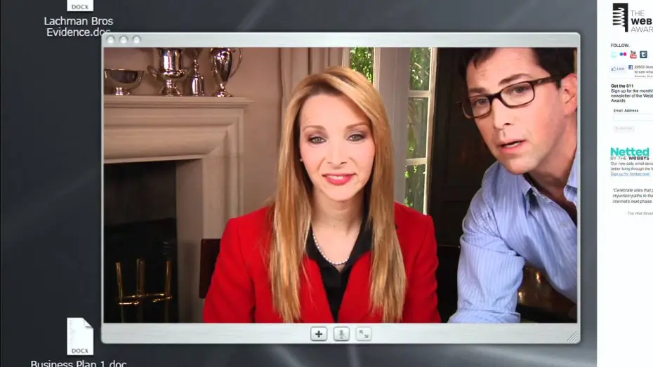 Video for the series Web Therapy — Web Therapy's Dr. Fiona Wallice Discovers The Webby Awards