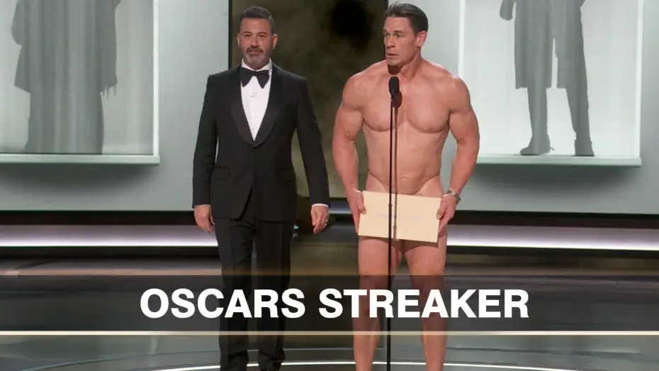 Video for the series The Oscars — John Cena (Sort Of) Streaks at the Oscars