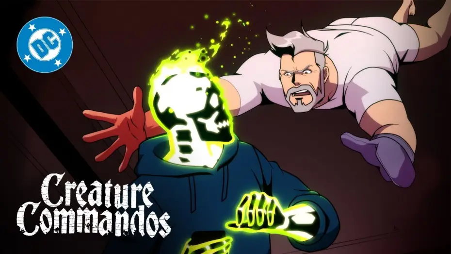 Video for the series Creature Commandos — Creature Commandos - Rick Flag Sr. and Doctor Phosphorus Brawl | Super Scenes | DC