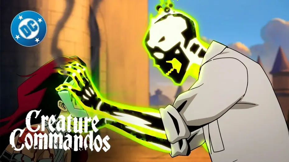 Video for the series Creature Commandos — Creature Commandos - Dr. Phosphorus BURNS Circe 🔥 | Super Scenes | DC