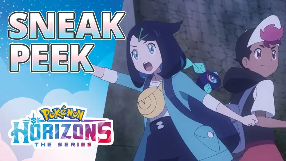Видео к сериалу Pokémon Horizons — A Fierce Double Battle at the Ancient Castle! - Pokémon Horizons: The Series Sneak Peek