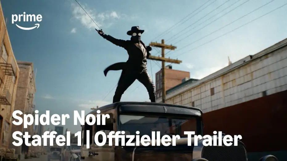 Video for the series Spider-Noir — Finaler Trailer in True-Hue-Vollfarbe