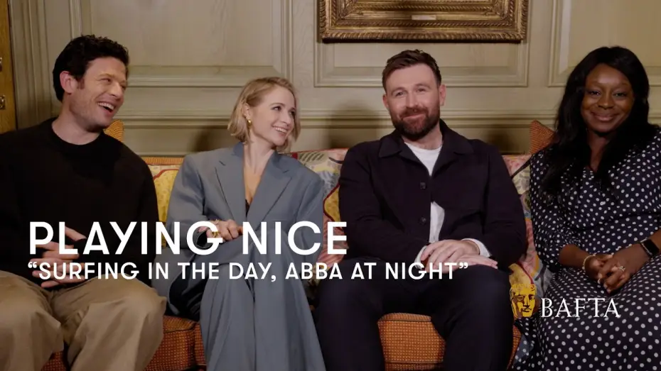 Video for the series Playing Nice — James Norton and the Playing Nice cast pretended to be ABBA in Cornwall | BAFTA