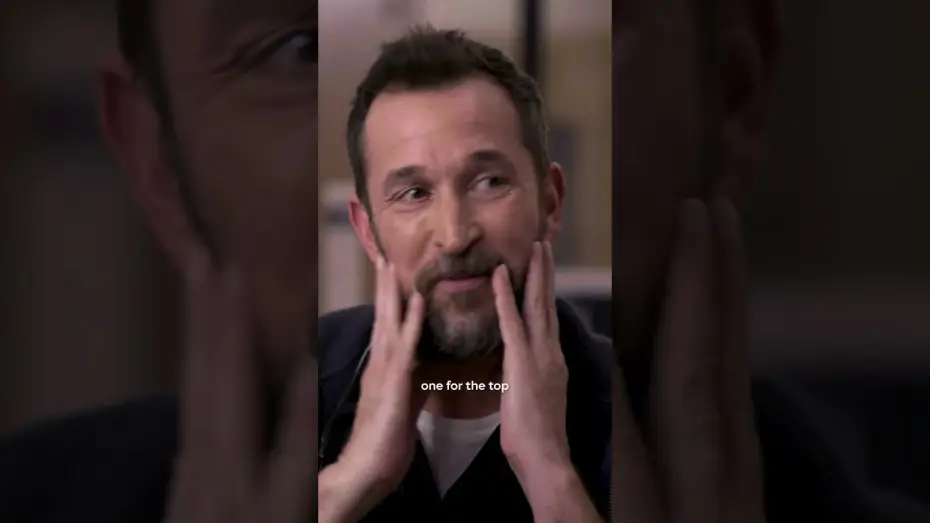 Video for the series The Pitt — Behind Dr. Robby's beard.
