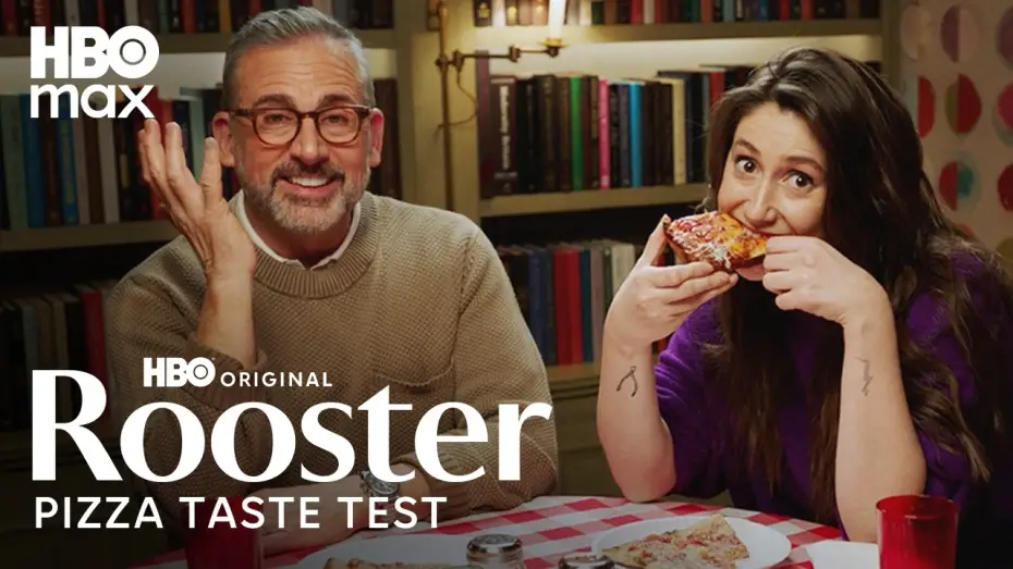 Video for the series Rooster — Steve Carell & Charly Clive Taste Test Pizzas