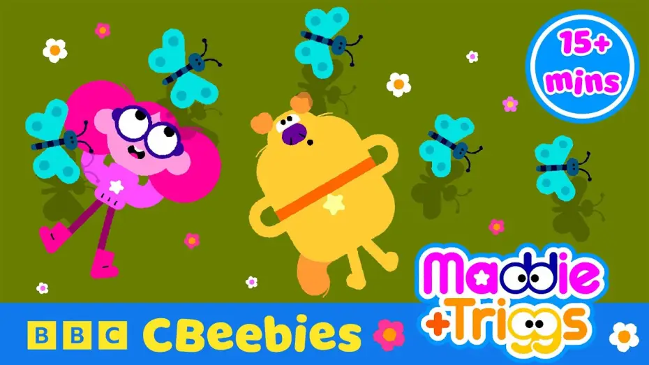 Video for the series Maddie + Triggs — Use All Your Senses with Maddie and Triggs | 15+ Compilation | CBeebies