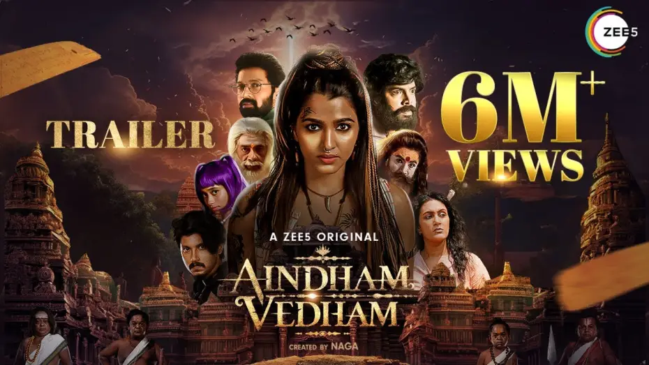 Video for the series Aindham Vedham — Aindham Vedham Trailer (Tamil) | A ZEE5 Original | Sai Dhanshika | Santosh| Naga| Premieres 25th Oct