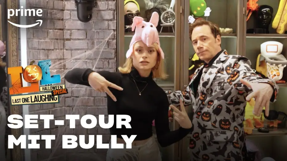 Video for the series LOL: Last One Laughing Germany - Halloween Special — Set-Tour mit Bully | Last One Laughing Halloween-Special