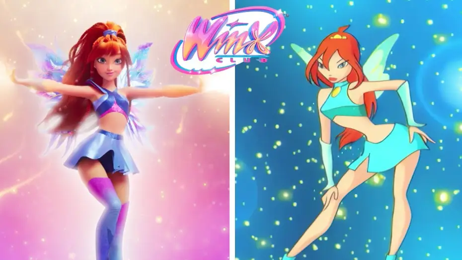 Video for the series Winx Club: The Magic Is Back — Bloom's Transformation: original Season 1 vs. Reboot Side-by-Side | Winx Club Official