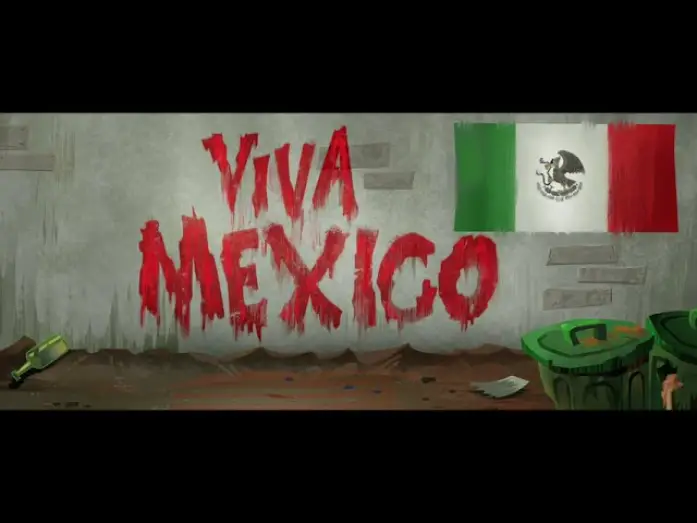 Video for the series El Guapo Vs. The Narco Vampires — EL GUAPO test BG design/paint and camera move