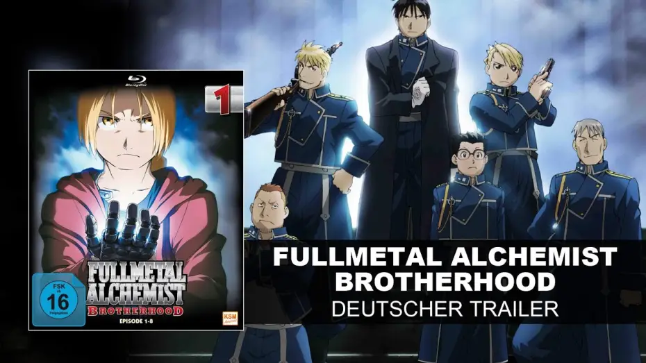 Видео к сериалу Fullmetal Alchemist: Brotherhood — Deutscher Trailer