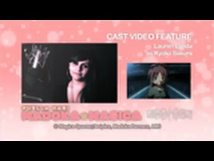 Video for the series Puella Magi Madoka Magica — English Cast Video: Kyoko Sakura