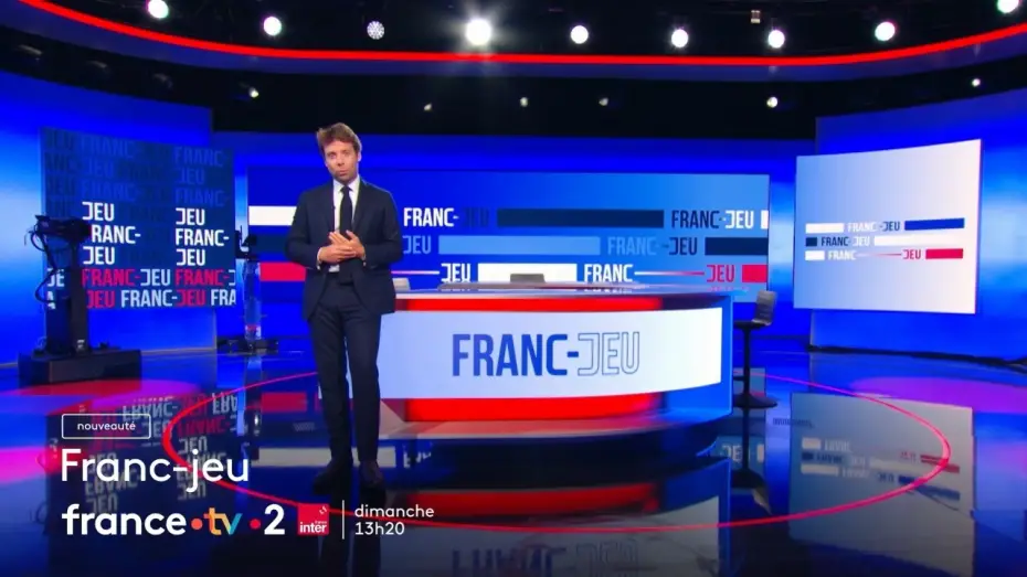 Video for the series Franc-jeu — Franc-jeu, le nouveau magazine politique de France 2, tous les dimanches à 13:20
