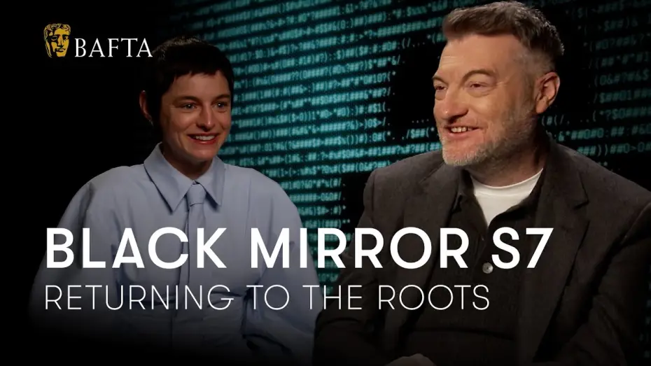 Видео к сериалу Black Mirror — Is Charlie Brooker secretly in Black Mirror's Season 7 episode Plaything? Maybe... | BAFTA