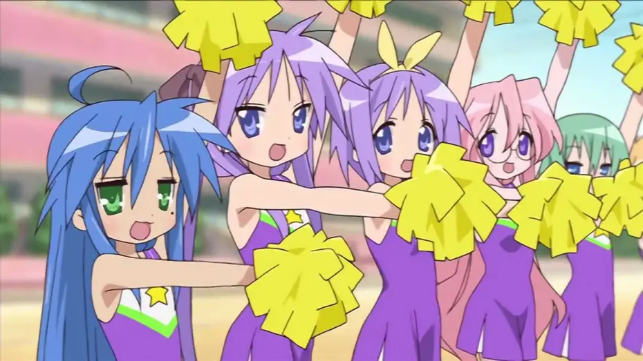Video for the series Lucky Star — Lucky Star Opening | Motteke! Sailor Fuku (Take It! Sailor Uniform) - Aya Hirano, Emiri Kato, Kaori Fukuhara and Aya Endo